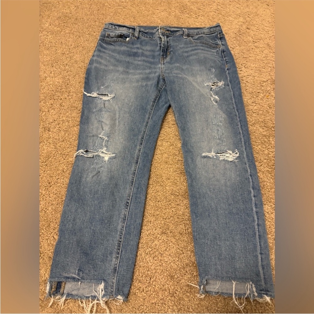 Old Navy Women's Boyfriend crop Jeans - Blue